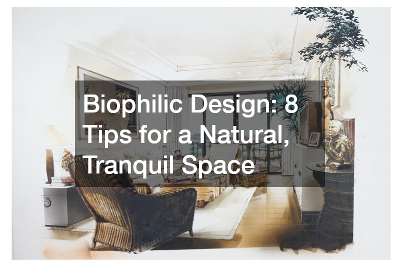 illustration of a biophilic home